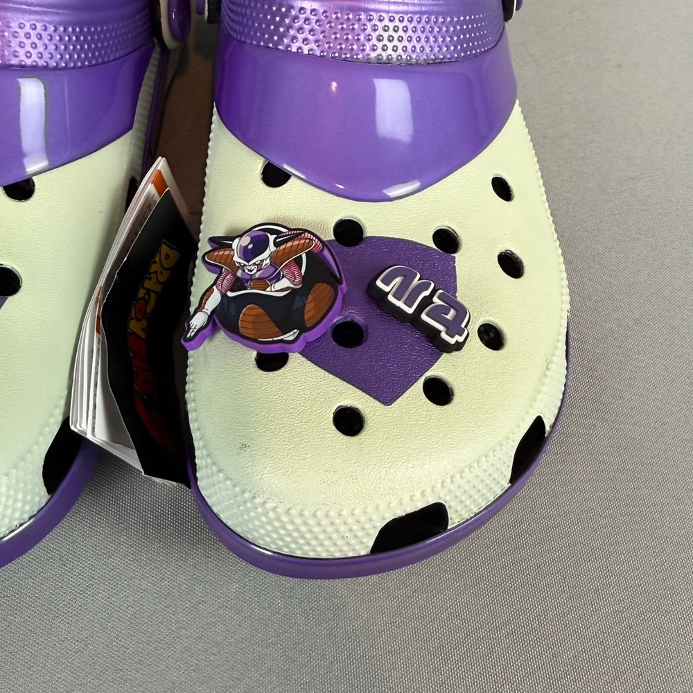 Crocs Frieza Dragon Ball Z Classic Clogs Mens 11 White Purple 211202-90H New NWT - Picture 7 of 8